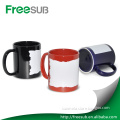 Wholesale black luminous digital photo coffee mugs